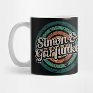 Simon & Garfunkel // Retro Circle Crack Vintage Mug